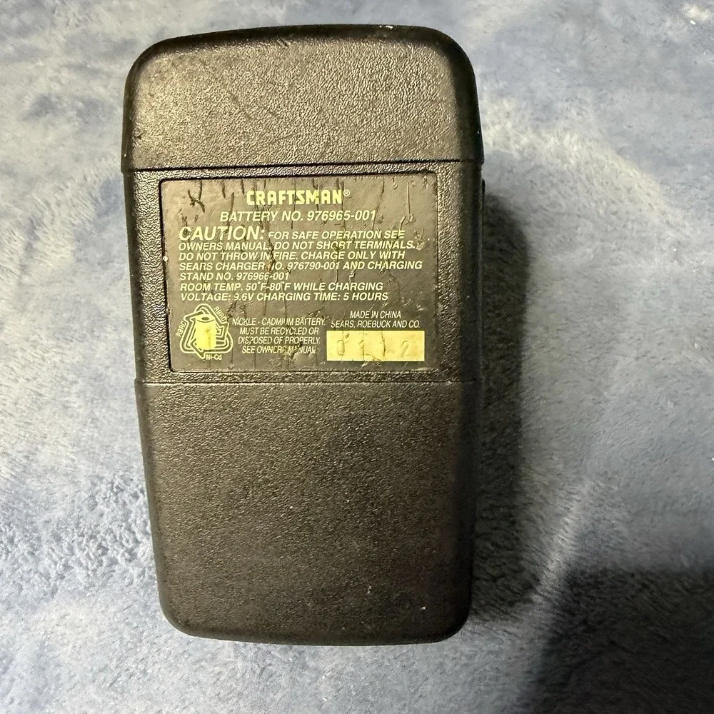 Craftsman Battery 9.6v Battery Model No 976965-001